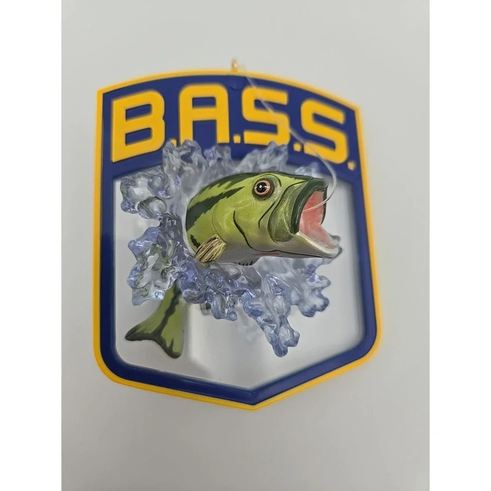 Hallmark Keepsake Ornament B.A.S.S. Hooked on Fishing (2007) Bass Fish‎